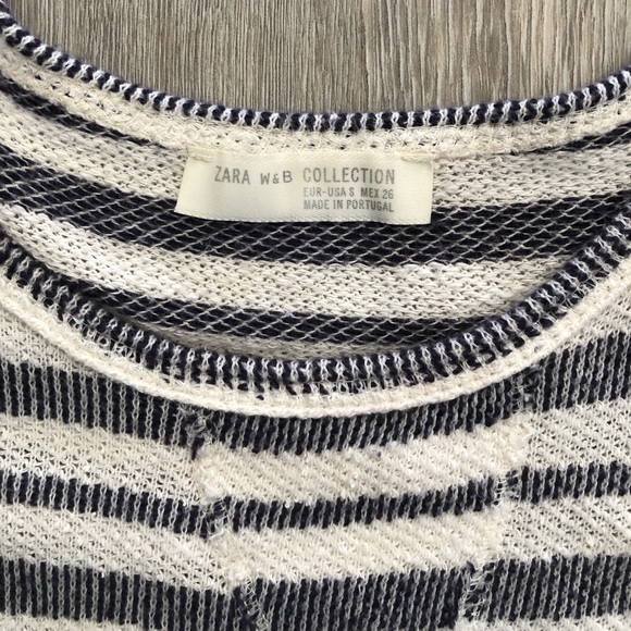 Zara W&B Collection striped knit sweater - Picture 2 of 7